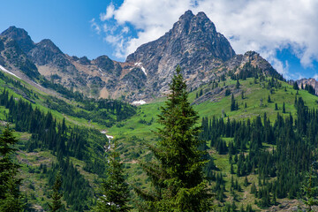 Fototapeta na wymiar Cascades Mountains in Washington State.