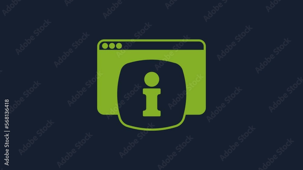 Poster yellow computer monitor with text faq information icon isolated on blue background. frequently asked