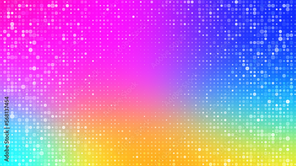 Aufkleber abstract poster background for banner design with bright glowing particles. futuristic graphic vecto