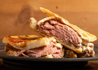 Roast beef and turkey sandwich