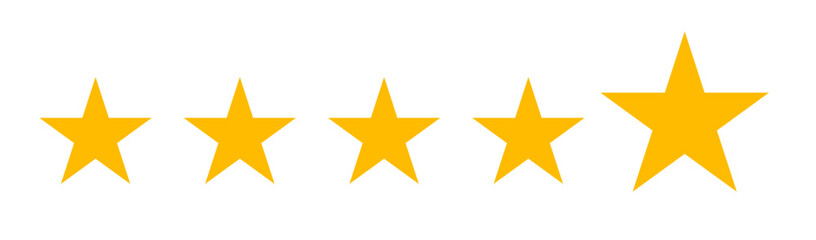 Obraz premium Five star rating