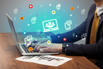 Hand surfing on the social media