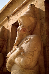 Statue of the woman pharaoh Hatshepsut in Luxor, Egypt.