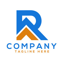 Letter R logo design, Real Estate logo.