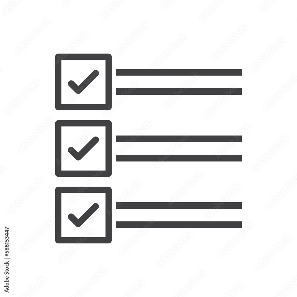 Poster Checklist Icon