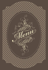 vintage label for restaurant