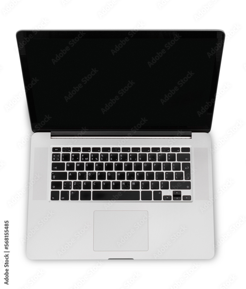 Sticker Open laptop with a black screen