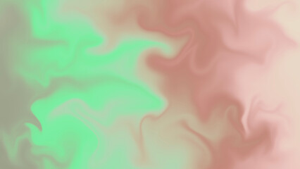  green and pink watercolor wavy soft flow, abstract fluid image