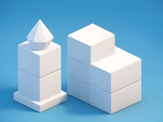 Fototapeta premium Cute Figurine - Isolated on White Background