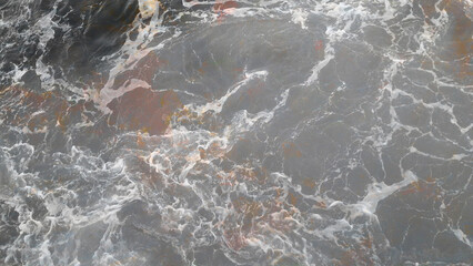 water flowing into the water