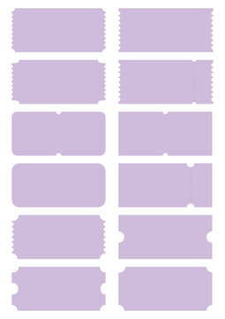 Lilac purple easter store discount coupon ticket set easter 2023