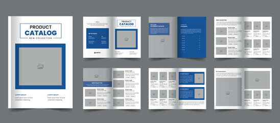 Fototapeta na wymiar Product catalog template and catalogue layout design or business brochure