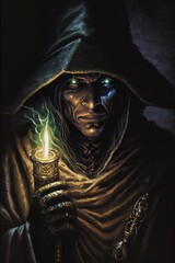 An ancient powerful necromancer. Great for fantasy, TTRPG games, cards, etc. 