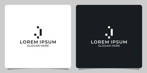 J letter icon logo design template element
