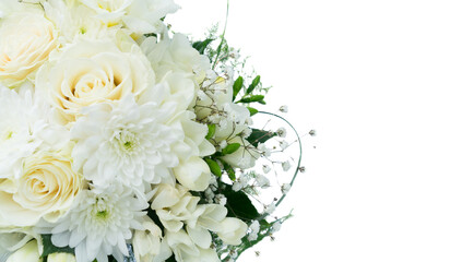 Obraz na płótnie Canvas White wedding bouquet