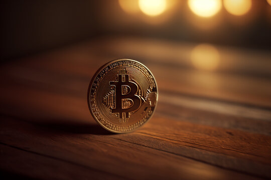 Bitcoin staying on a table