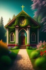 Fototapeta premium church in the morning