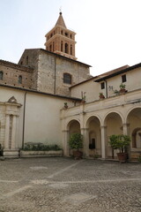 Fototapeta na wymiar Basilica of San Lorenzo Martire in Tivoli, Lazio Italy