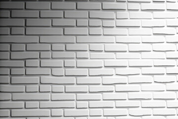 Fototapeta premium White brick wall texture, high detail, excellent background. Generative AI
