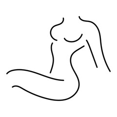 erotic icon on white background, vector illustration.