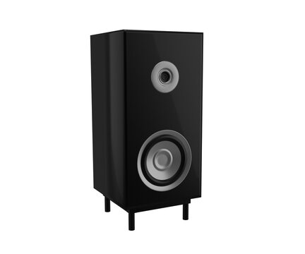 3d rendering bafle rectangular negro peque&ntilde;o 