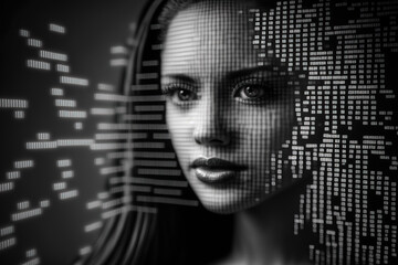 Big data, information gathering image, Generative AI