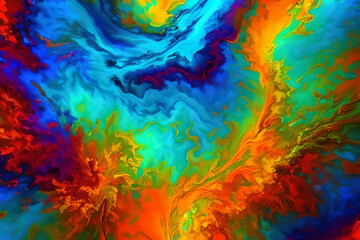 Abstract colorful screensaver, Generative AI, Abstract colorful or wallpaper