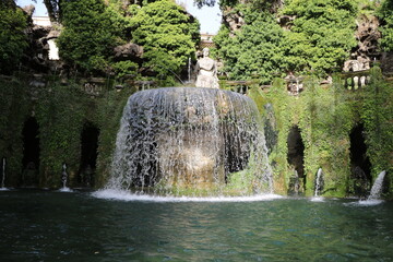 Park Villa d'Este in Tivoli, Lazio Italy