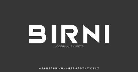 Modern Sports tech font typography. MINIMAL vector typeface for a company. Minimal gaming fonts for logo design.