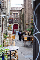 street cafe in the old town