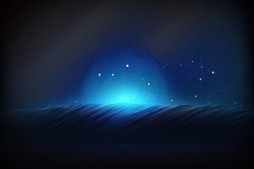 Obraz na płótnie Canvas sky with stars, midnight blue, generative AI