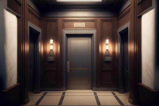 Recent Elevator Lobby. Generative AI