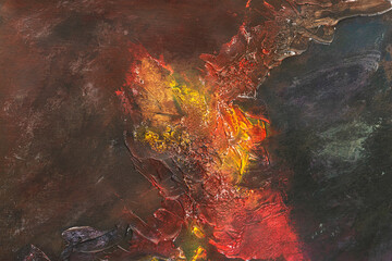 Abstract colorful grunge painting surface texture background