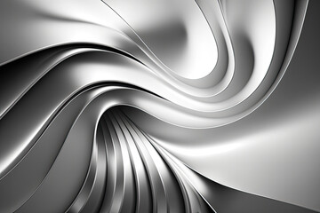 Abstract background, silver, generative AI