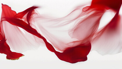 Abstract rose petals on white background