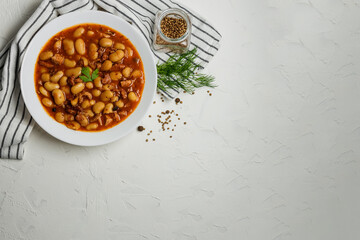 asty polish white baked beans and sausage