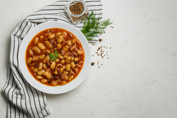 asty polish white baked beans and sausage