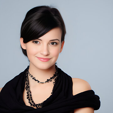 Classic Woman with Dark Hair