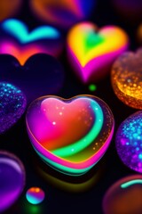 Fototapeta premium fantasy hearts wallpaper