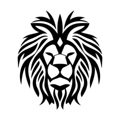 Lion tribal art illustration isolated vector