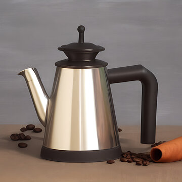 Coffee Pot with Beans