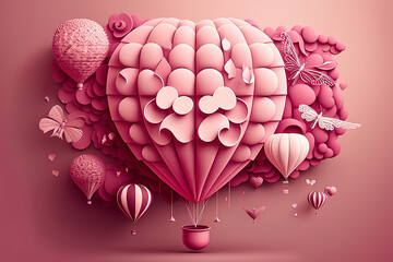 Pink Heart-Shaped Balloons
