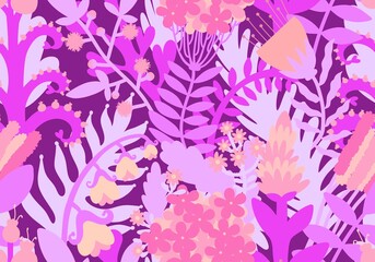 Floral seamless flower pattern for fabrics and textiles and packaging and gifts and cards and linens and kids