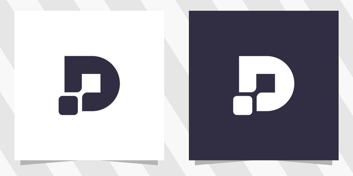 letter d logo design vector