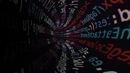 Driving through code data tunnel