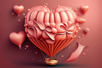 Heart-shaped balloon