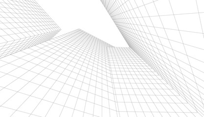 Fototapeta premium Abstract architecture 3d illustration