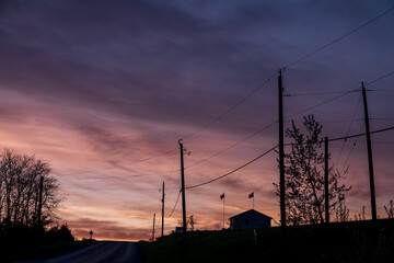 Break of Day on a Cloudy Morning in Brighton, Ontario