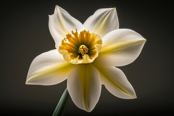 daffodil flower, for wedding invitations, anniversary, birthday, prints, posters. Generative AI.