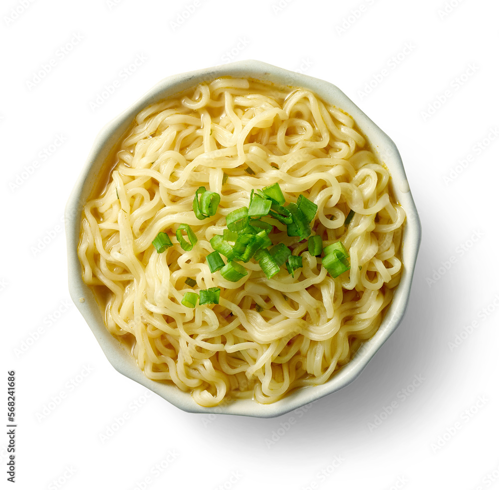 Poster bowl of boiled noodles